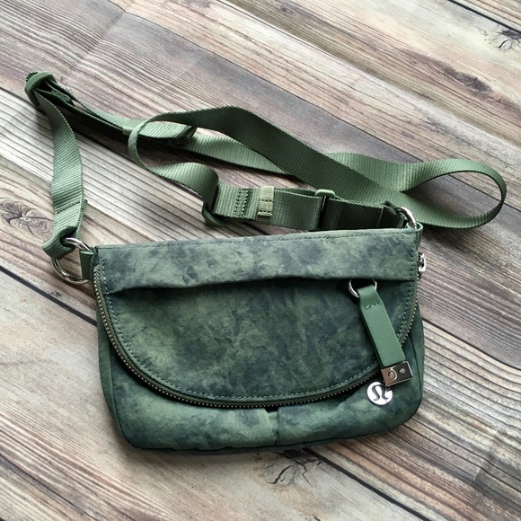 lululemon athletica Handbags - Lululemon All Night Micro Festival Crossbody Belt Bag - Aquila Green Twill Multi